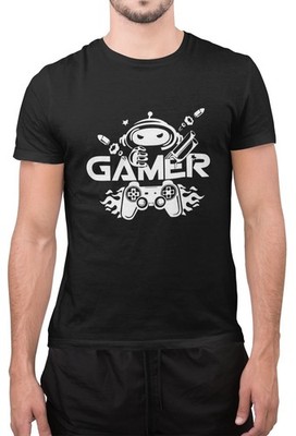 Gamer Rock On Konsole Controller Sarkastische Gaming Liebhaber Kinder Unisex T-Shirt