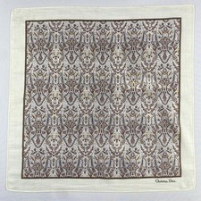 Vintage Christian Dior Handkerchief Pocket Square Bandana Neckerchief