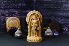 Kali Wooden Statue Hindu Goddess Figurine Spiritual Altar Home Decor Gift