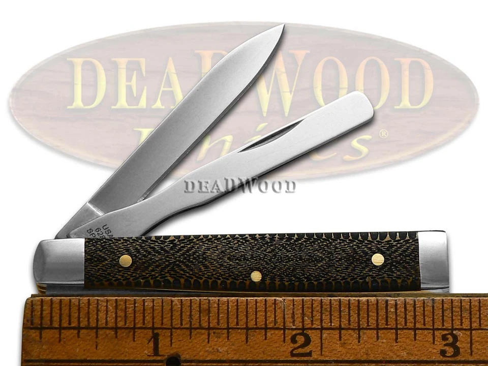 Cuchillo de bolsillo Case xx Baby Doc piel de serpiente hueso antiguo 12510SS acero inoxidable Foto 3 de 4