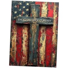 KTHOFCY 5D DIY Diamond Painting Kits for Adults, American Flag with Cross Full