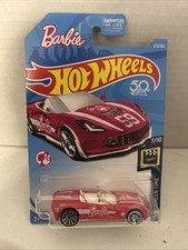 Hot Wheels 2018 Mainline HW Screen Time Barbie '14 Corvette Stingray Pink
