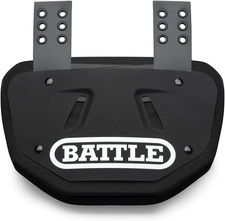 Sports Football Back Plate Hard Shell Lower Back Protector with Contoured Foam