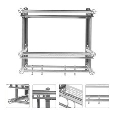 Bathroom Towel Rack Double Layers Towel Rack Bathroom Storage Holder Towel Rack