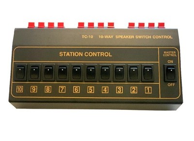 1 in x 10 out  Mono Speaker Control Selector Switch Switcher Splitter 10 Way NEW