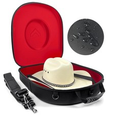 Travel Hat Case For Cowboy Panama Fedora Hat, Waterproof Crush Proof Cowb...