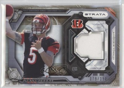 2014 Topps Strata Relics Bronze 79/150 AJ McCarron #SR-AM Rookie RC 0a3