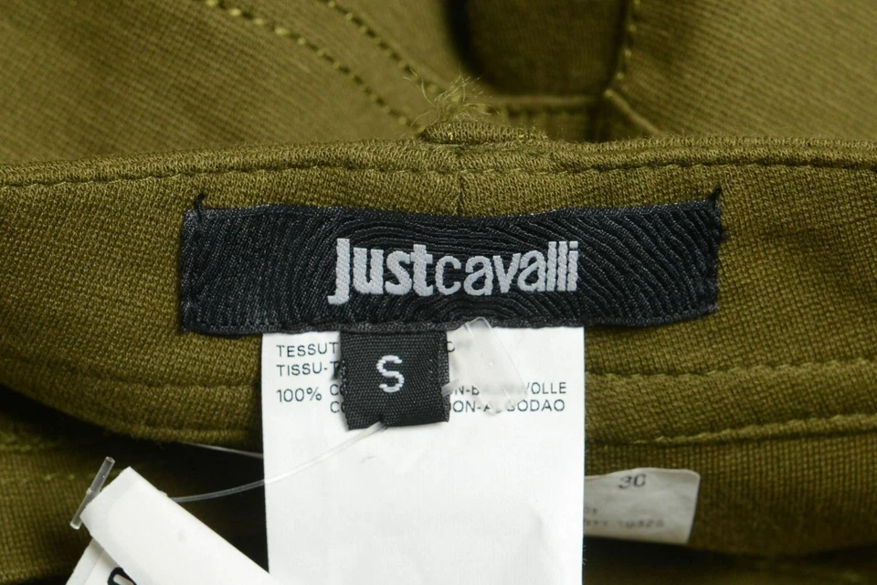 Pantalones Cortos Informales Just Cavalli Verde Para Mujer US S IT 40 Foto 4 de 4