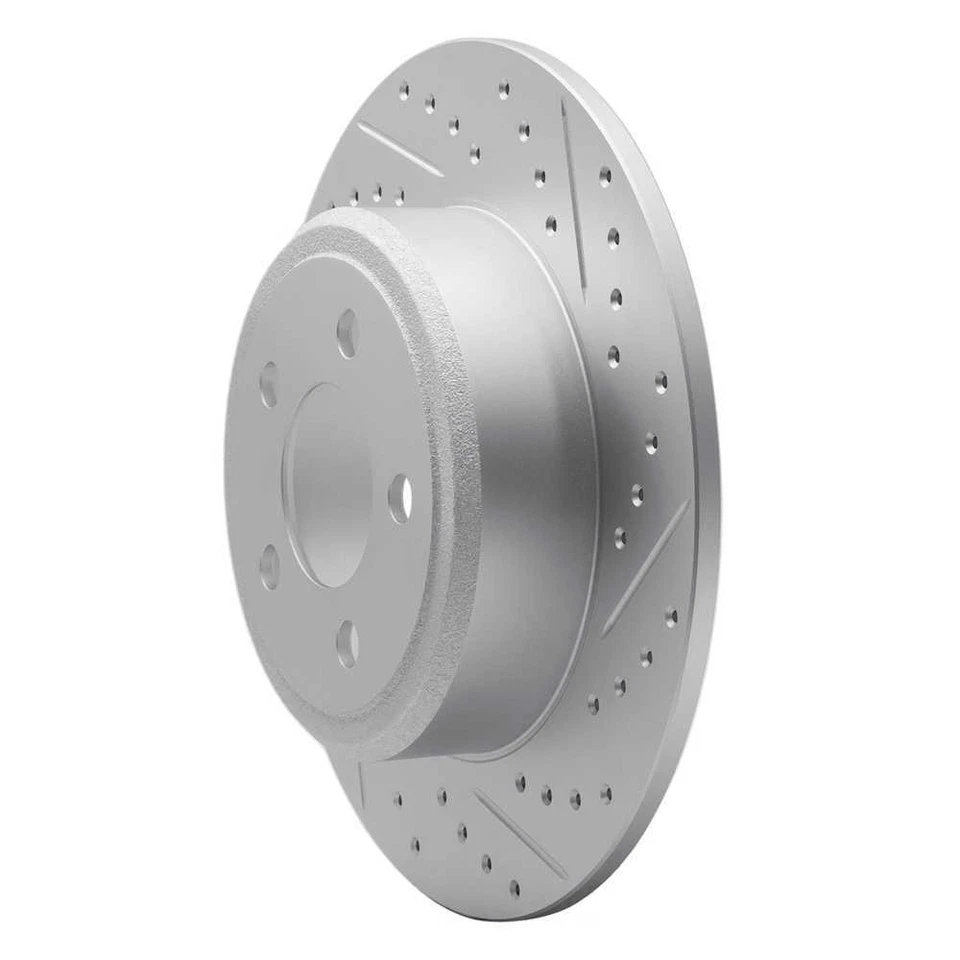 Ротор DFC Geoperformance - с отверстиями и прорезями подходит для Volkswagen Jetta Gol 2005-2013 годов выпуска - Изображение 2 из 4