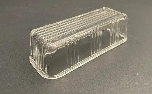 Antique vintage Jadeite covered butter dish clear GLASS LID ONLY