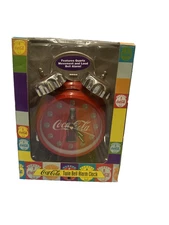 Coca Cola twin bell alarm clock advance clock co 1996 Bin 900 