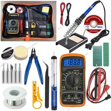 60W Electric Soldering Iron Welding Gun Tool Kit Solder Wire Paste Desoldering