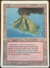 MTG Magic the Gathering Volcanic Island Revised Edition Dual Land