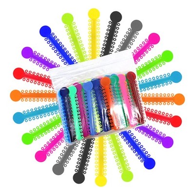 2080 Ligature Ties for Braces - Multicolor Dental Orthodontic Ligature Ties f...
