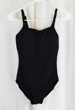 Bloch Dance Womens Nejor Microlux Camisole Leotard Black Size Medium