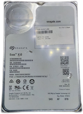 Seagate / NetApp Exos X10 ST8000NM0156 8TB 3.5'' SAS HDD