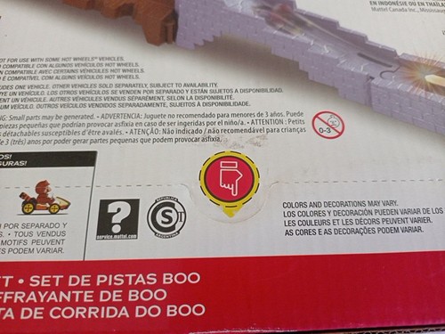 Hot Wheels - Mario Kart - Boo’s Spooky Sprint Track Set - Shy Guy Die Cast - New - Foto 10 di 13