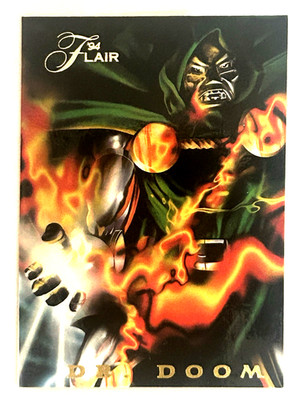 1994 Flair Marvel Annual Dr. Doom Power Blast Chase Card #18 of 18