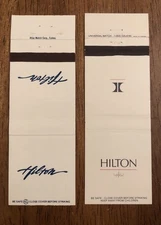 2 Hilton Hotels Matchbook Covers (N1)