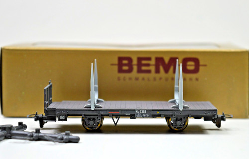 BEMO Rungenwagen 2284 173 HOm  Modellbahn Rhätische Bahn Eisenbahn 9851 | Zustand: Gebraucht