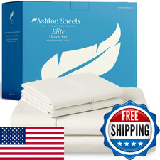Ashton Sheets 100 Egyptian Cotton Sheets Full Size - 800 Series Elite