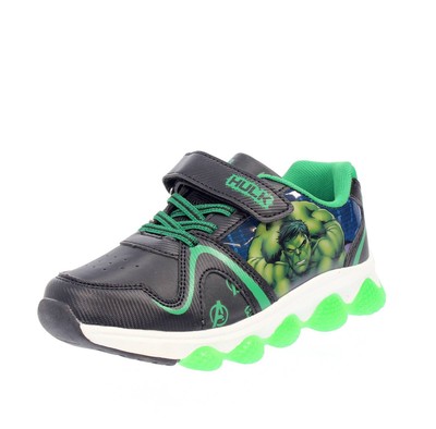 Disney Hulk - Sneakers Con Luci E Strappo Nero - Taglia 31 Scarpe Bambino Junior