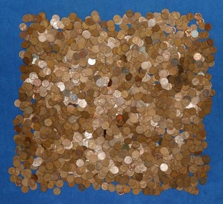 Lincoln Wheat Cent Bag Lot 17.5 Lbs 2500 Unsearched