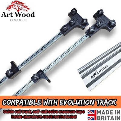 Evolution Parallel Guide Rail System Track Set Aluminum for repeatable ...