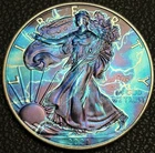 2021 American Silver Eagle $1 - STORM Colorized 1 oz Silver Coin