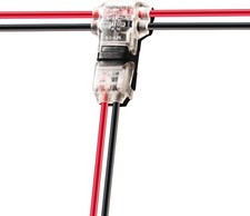 Low Voltage T Tap Wire Connectors 3 Way Solderless Splice 24-20 AWG 12 Pack