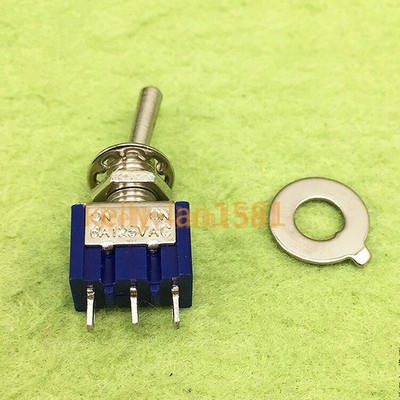10pcs Toggle switch MTS-102 (single) button switch 6A 125V/3A 250V 3 feet 2 file