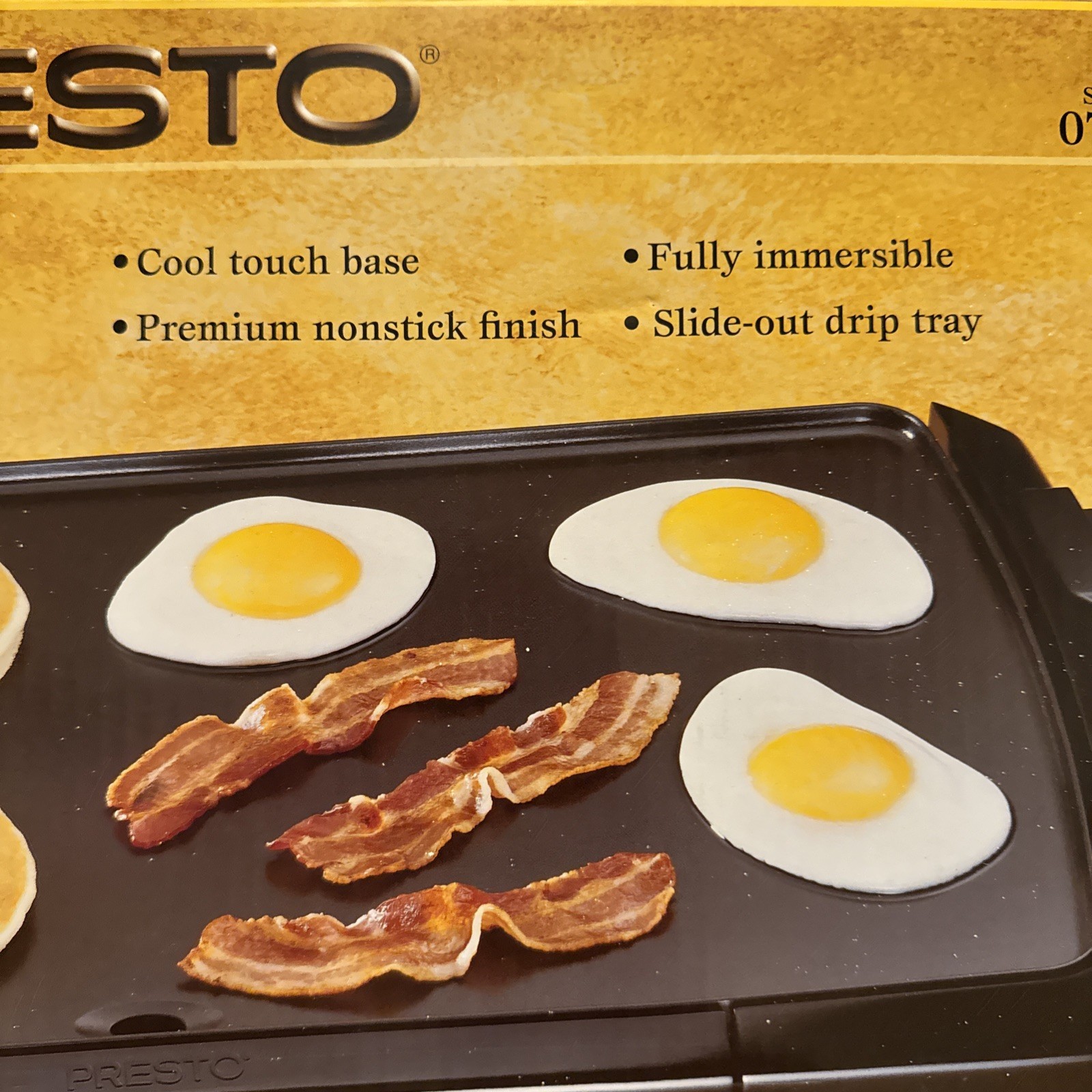 Presto 07030 1500-Watt Cool Touch Electric Non Stick Griddle Sealed NEW