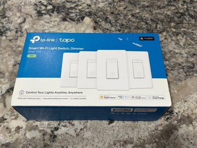 TP-Link Tapo S500D Smart Wi-Fi Dimmer Switch Single Pole 4-Pack Open Box