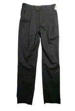 Perry Ellis Portfolio Worsted Wool Pants Size 34R Black (33x34) NEW