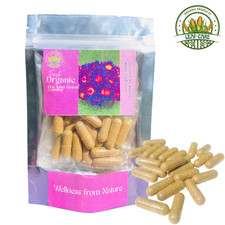 Cápsulas orgánicas de flor de loto azul (600 mg) Nymphaea Caerulea 100 % hierbas puras