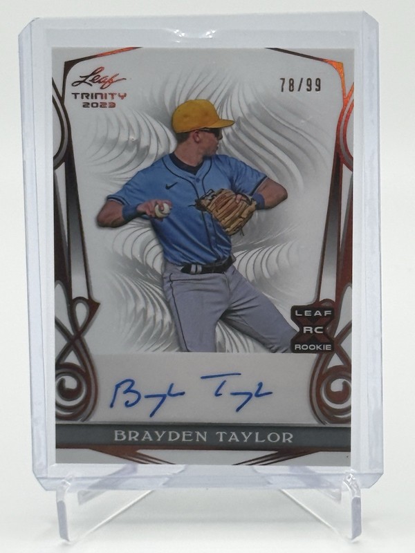 2023 Leaf Trinity - Brayden Taylor #BA-BT2 Bronze  78/99 