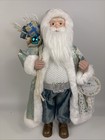 Coastal Beach Santa Claus Christmas Figurine Aquamarine Nautical Casey Key NEW