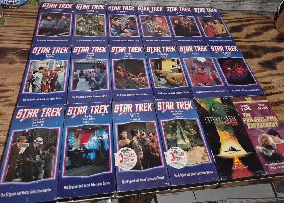 Original Star Trek TV Series on VHS 52 Episodes & 10 Extra VHS Tested & Working! - Image 4 of 4
