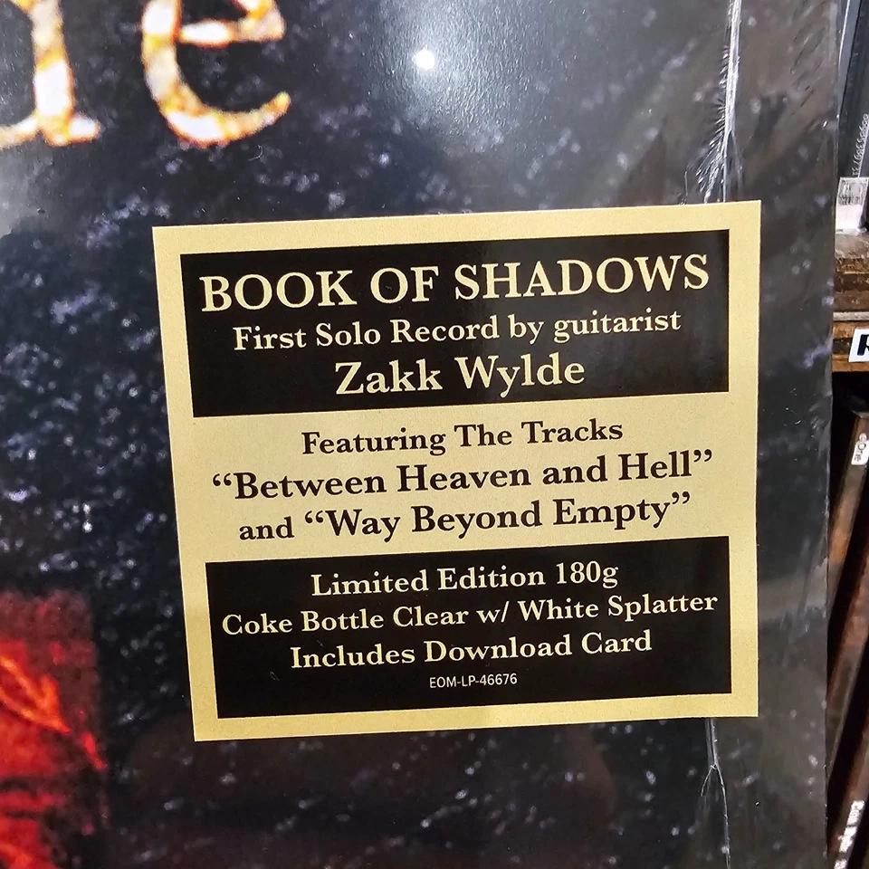 ZAKK WYLDE Book of Shadows LIMITED Colored Vinyl Record 2LP NEW/SEALED zack wild - Image 2 of 4
