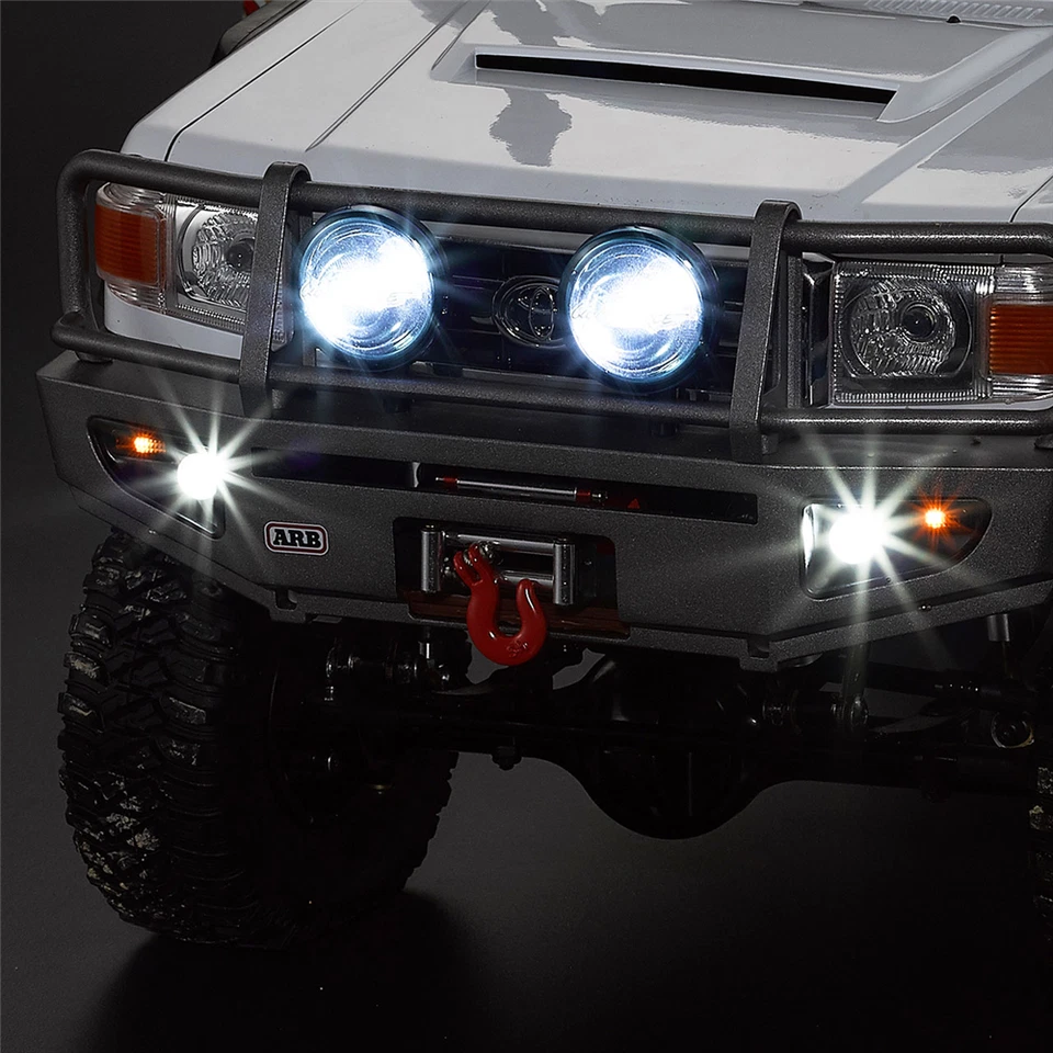 Killerbody KB48689 Paracolpi Con Fari LED In Alluminio Nero Per Camion 1/10 - Immagine 4 di 4