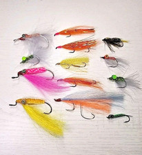 13 Saltwater/Pike Hand-Tied Fly Assortment Lot Flyfishing Lures Flies