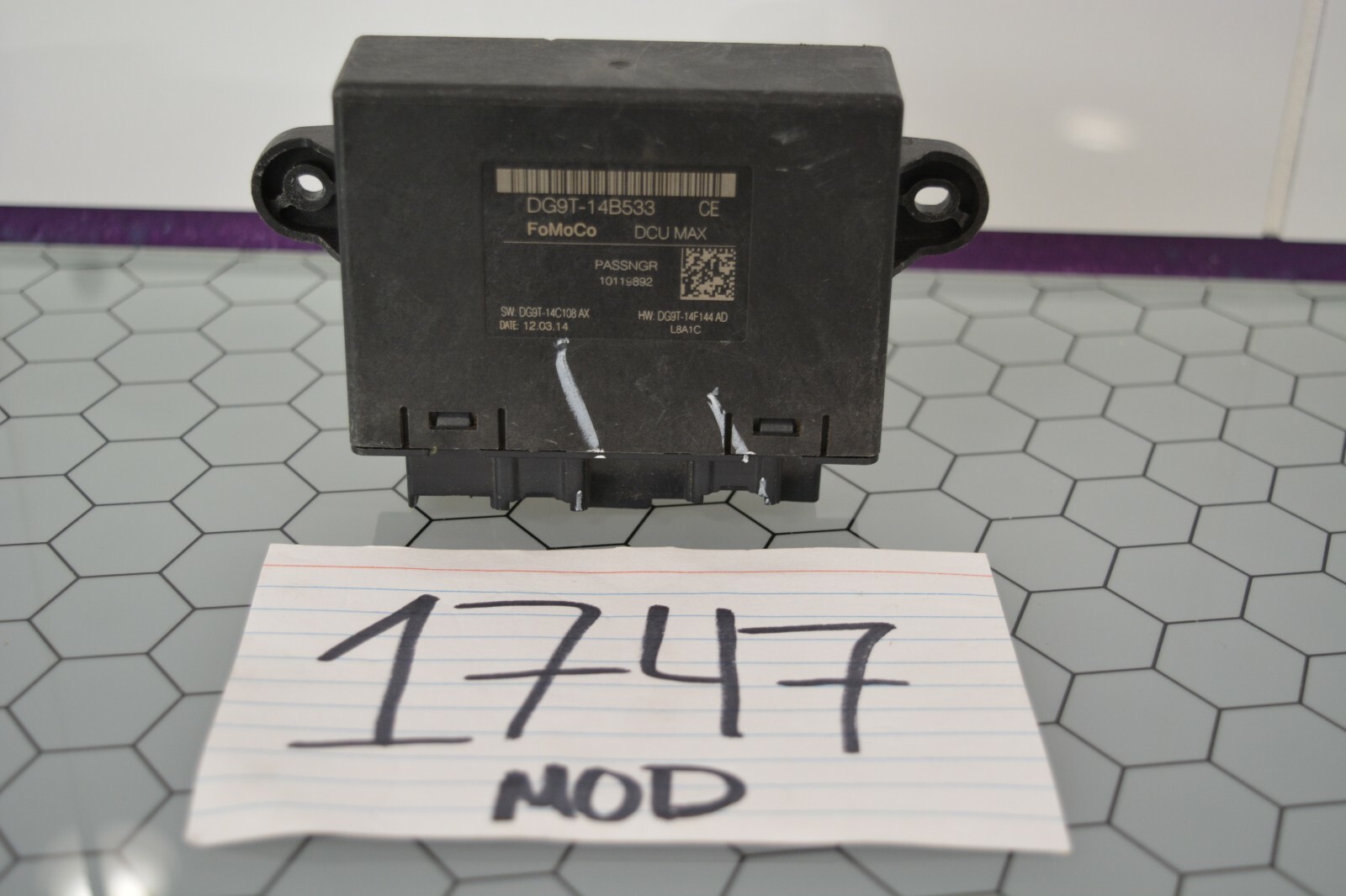 2015 Ford Edge Passenger Front Door Control Module Computer #1747-MOD 
