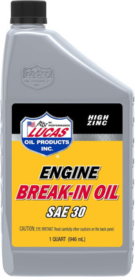 Lucas Oil LUC10630 10630 30W Petroleum Break-In Oil - 1 Quart Bottle