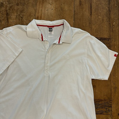 THE NORTH FACE Mens Polo Shirt Size XL White Cotton