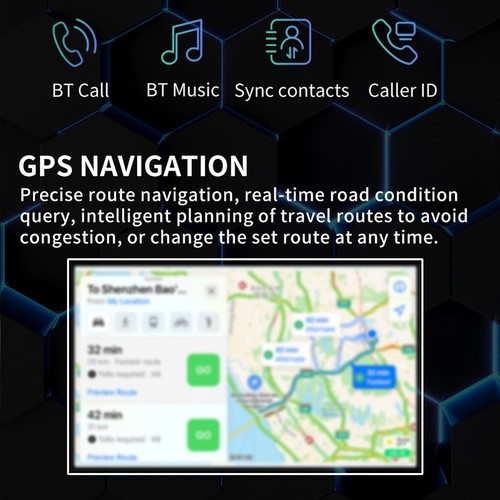 DAB+ 7" Android 14 Autoradio Carplay GPS Für VW Golf 5 6 Polo Touran Tiguan Navi - Bild 16 von 22