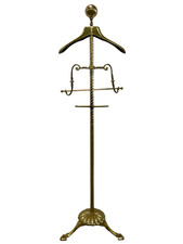 Mid-Century Neoclassical Style Brass Valet