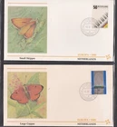 NETHERLANDS 1985 2 FLEETWOOD FIRST DAY COVERS EUROPA MUSIC + BUTTERFLY CACHET