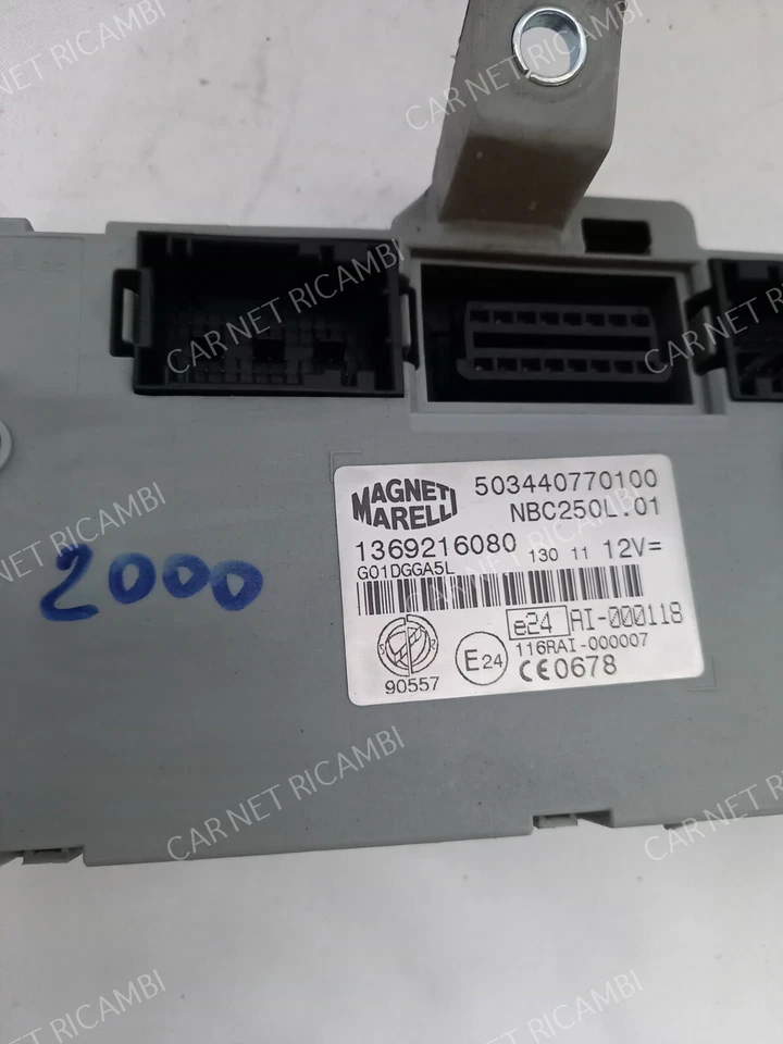 1369216080 503440770100 NBC250L.01 BODY COMPUTER DUCATO BOXER JUMPER 2005 2021 - Immagine 2 di 4