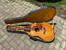 Vintage Yamaha Fg 300 Red Label Acoustic Guitar Japan W/ Original Case Nice !!