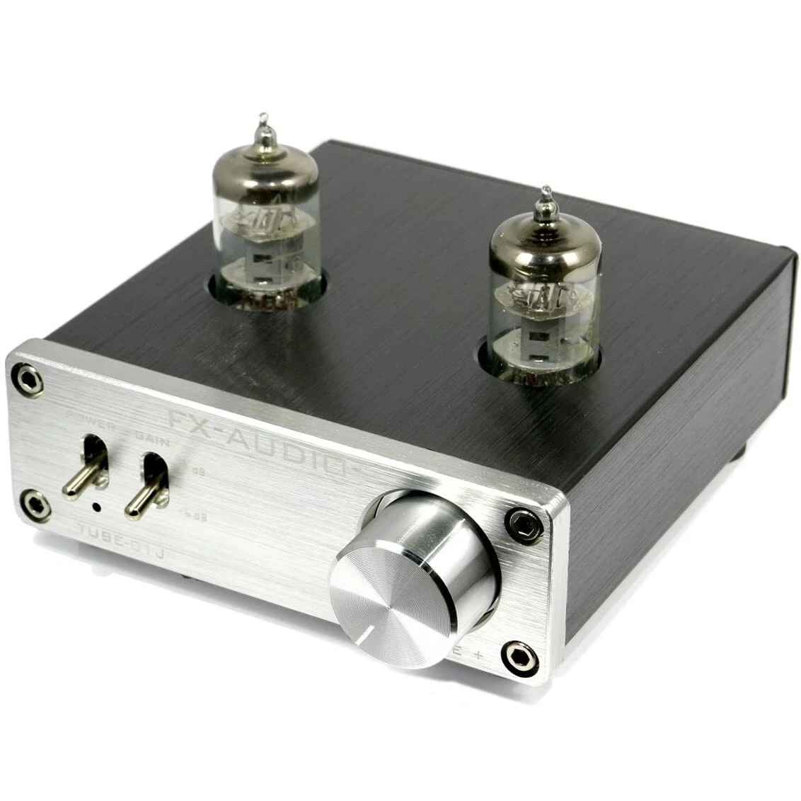 FX-AUDIO TUBE-01J Vacuum Tube Preamplifier Line Amplifier Silver